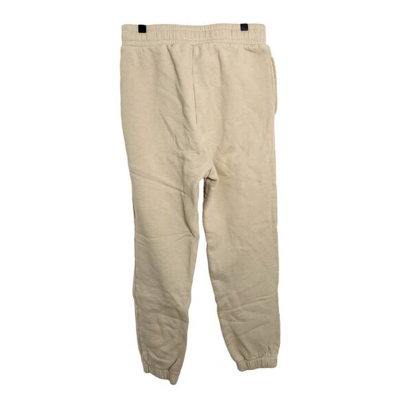 Broken Planet Market Jogger Sweatpants Beige Logo Drawstring Waist Size XS - Picture 2 of 5